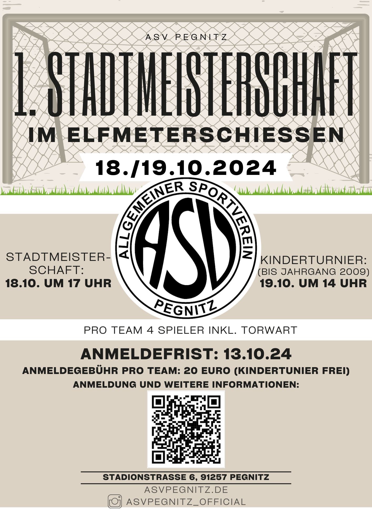 1. Stadtmeisterschaft im Elfmeterschießen